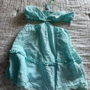 Forever 21 Aqua Lace Dress